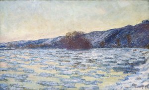 Ice Floes at Twilight by Claude Monet