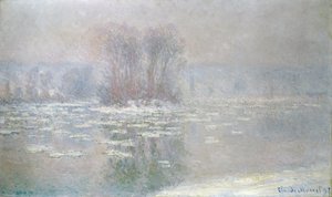 Ice at Bennecourt by Claude Monet