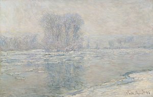 Ice, white effect by Claude Monet