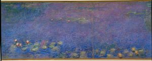 The Water Lily Pond without Willows, Morning by Claude Monet