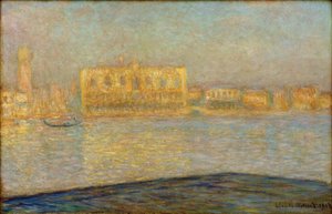 The Ducal Palace Seen from San Giorgio Maggiore by Claude Monet