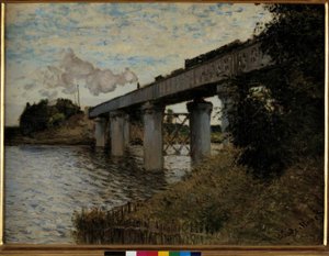 The Railway Bridge at Argenteuil by Claude Monet