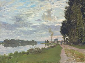 The Promenade at Argenteuil by Claude Monet