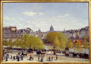 Le Quai du Louvre in Paris in 1867 by Claude Monet