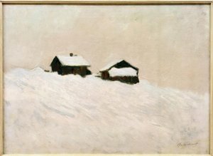 Houses in the Snow, Norway by Claude Monet