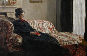Meditation. Mrs. Monet by Claude Monet