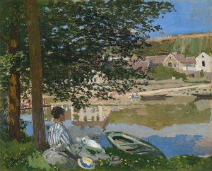 On the Bank of the Seine, Bennecourt, 1868 by Claude Monet