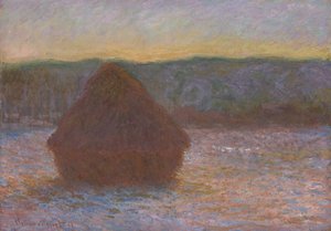 Stack of Wheat Thaw, Sunset