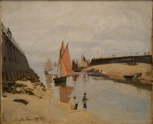 The Harbour at Trouville by Claude Monet