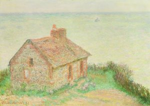 The House at Douanier, Pink Effect, 1897 by Claude Monet