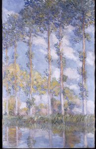 The Poplars by Claude Monet
