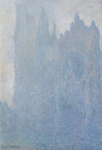 The Rouen Cathedral in fog by Claude Monet