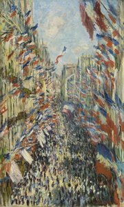 The Rue Montorgueil in Paris by Claude Monet