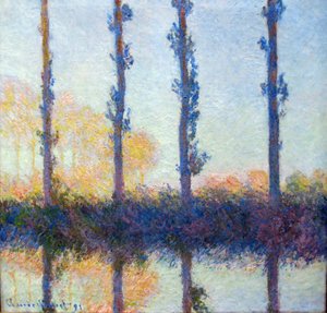 The Four Trees by Claude Monet