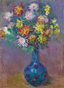 Vase of Chrysanthemums