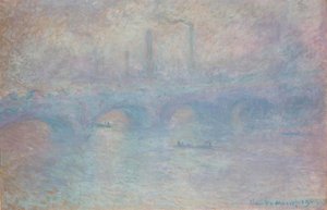 Waterloo Bridge. Fog Effect