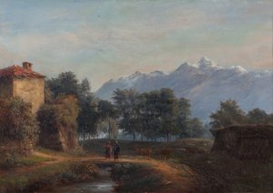 Walls of the ramparts of Grenoble on the side of Île Verte