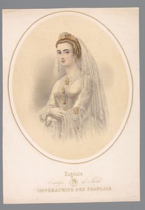 Portrait of Eugénie, Empress of France (Eugénie, Countess of Théba. Empress of the French) by Claude Régnier