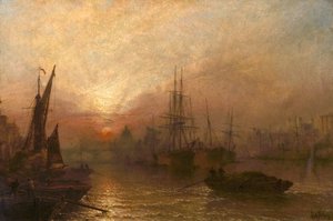 The Pool of the Thames, over London