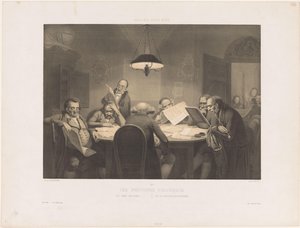 Reading Men Around a Table