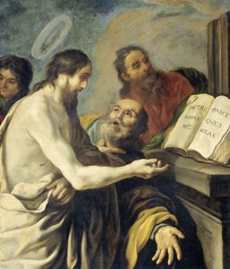 Christ Instructs Peter to Feed My Sheep