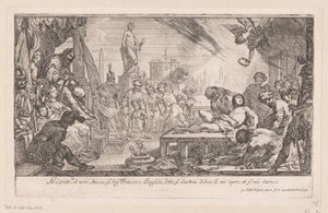 Martyrdom of Saint Lawrence by Claude Vignon