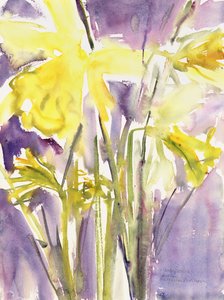Daffodils, 2004 by Claudia Hutchins Puechavy