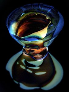 Colorful Abstract Glass Sculpture