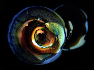 Iridescent Glass Orbs by Claudio Boczon