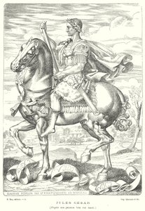 Julius Caesar, Roman soldier and politician by Claudius Popelin