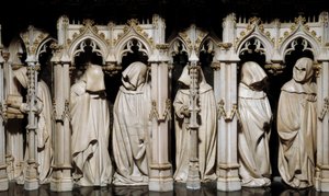 The penitents of the tomb of Philip the Hardi by Claus Sluter