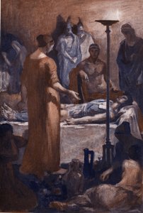 The Complaint of Briseis. Illustration by Clement Gontier for Homer