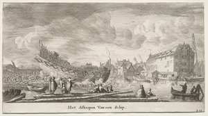 Various Ships and Views of Amsterdam, Part II: Launching a Ship