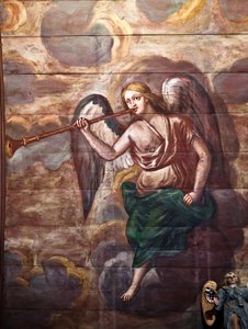 Locquirec (Finistère) / Saint-Jacques Church, Painted Vault Panelling