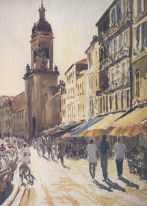 La Rochelle - Porte de la Grosse Horloge by Clive Wilson