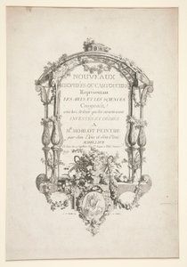 Title Page from New Trophies or Cartouches Representing the Arts and Sciences by Clément Pierre Marillier