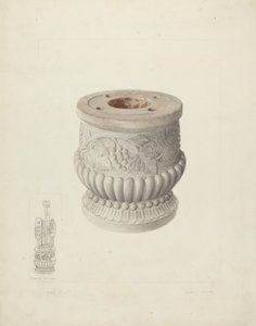Carved Stone Urn