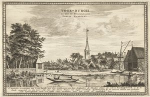 View of Voorburg by Coenraet Decker