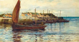 Shipping in the Harbour of Oban by Colin Hunter