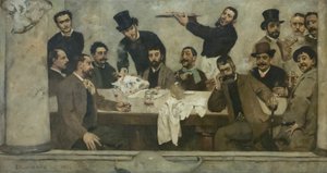 The Lion Group by Columbano Bordalo Pinheiro
