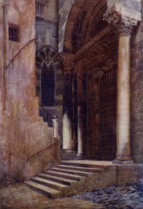 The Side Door of the Cathedral of San Lorenzo, Genoa by Commendator Formilli