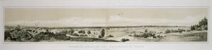 Panorama of the City of New Braunfels in Texas taken from the Southwest Side in Summer 1847 by Conrad Caspar (after) Rordorf