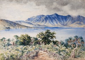 Naiviri Bay, Nananu, Fiji 1876 by Constance Frederica Gordon Cumming