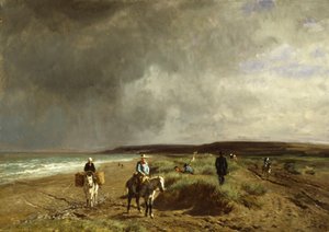 Coast near Villers by Constant Emile Troyon