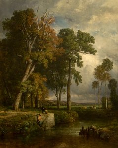 The Fishermen by Constant Troyon