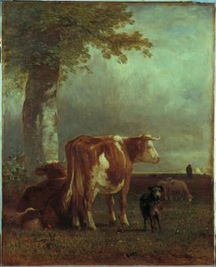 Cows in the Pasture by Constant Troyon