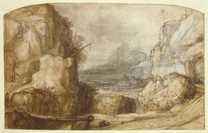 Mountainous Landscape by Constantin Daniel van Renesse