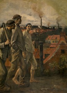 Return from the Mine by Constantin Emile Meunier