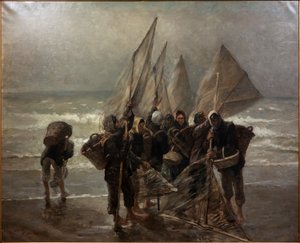 Shrimpers at Mariakerke