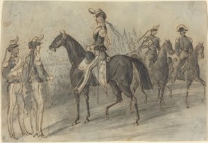 Military Parade by Constantin Guys